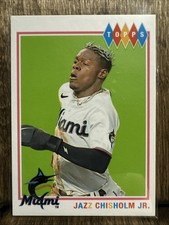 2022 Topps Brooklyn Collection Jazz Chisholm Jr. #45 Miami Marlins