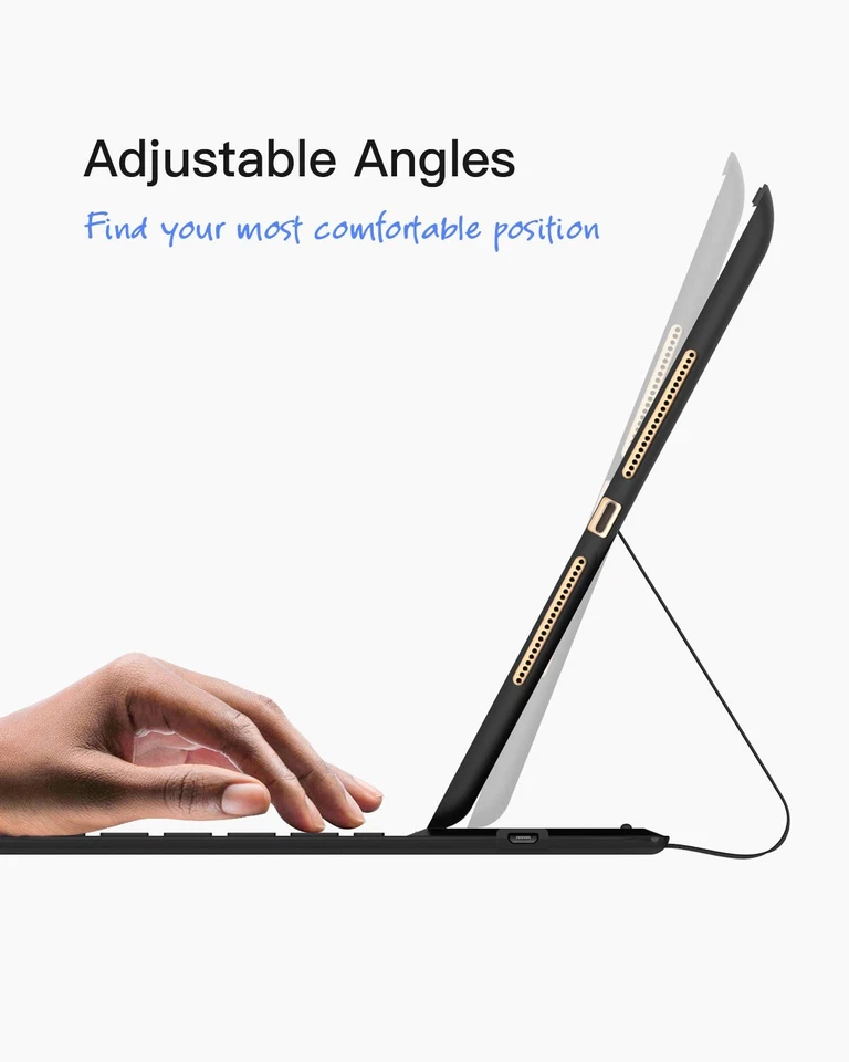 Keyboard Case for iPad 2021 9th/2020 8th/2019 7th Gen 10.2 Inch, iPad - Image 4 of 4