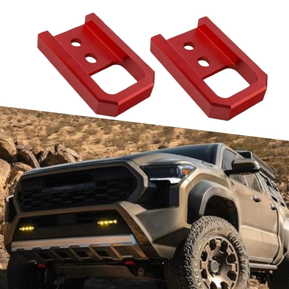 Trailer Hitch Tow Hooks Bright Red Appearance High Fitment Compatibility - Image 4 of 4