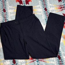 John Varvatos navy wool blend slim leg suit pants 33