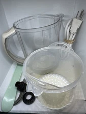 Beaba BabyCook Solo Work Bowl, Cutting Blade/ Nut, Spatula, Cord, Steamer Basket