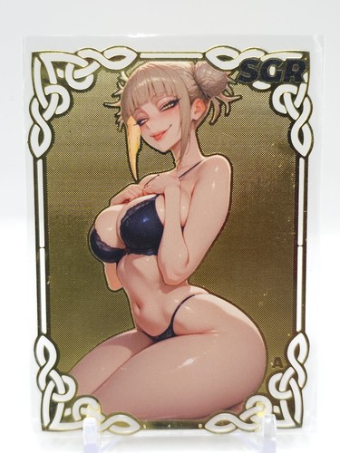 Goddess Story - Gold Metal Waifu Card - Himiko Toga - NUMBERED #/200 - Picture 2 of 2