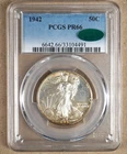 1942 PROOF WALKING LIBERTY HALF DOLLAR PCGS PR66 GREEN CAC STICKER 104491