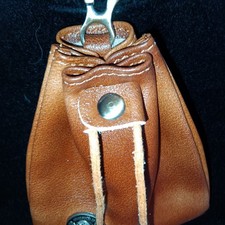 Genuine Leather Retro Coin/Key Purse Distressed Craftsmanship Mini Storage Bag