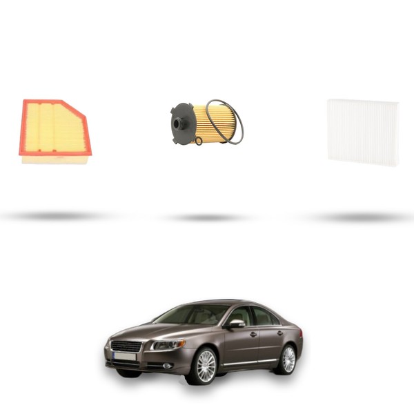 Hoffcar Set Service - 3 Filter FüR Volvo S80 II 2.0 Laufwerk- Und 180Kw Von 2014-image