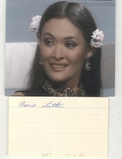 Claire Lutter vintage signed card