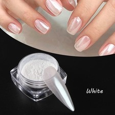 Moonlight Pearl White Chrome Nail Powder