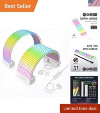 Flex RGB Cable Cover Kit for 24-Pin Motherboard  8-Pin/16-Pin GPU  White