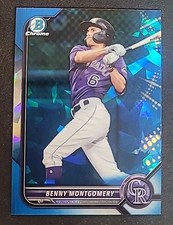 2022 BOWMAN CHROME SAPPHIRE BENNY MONTGOMERY # BCP-73 PRE-OWNED 