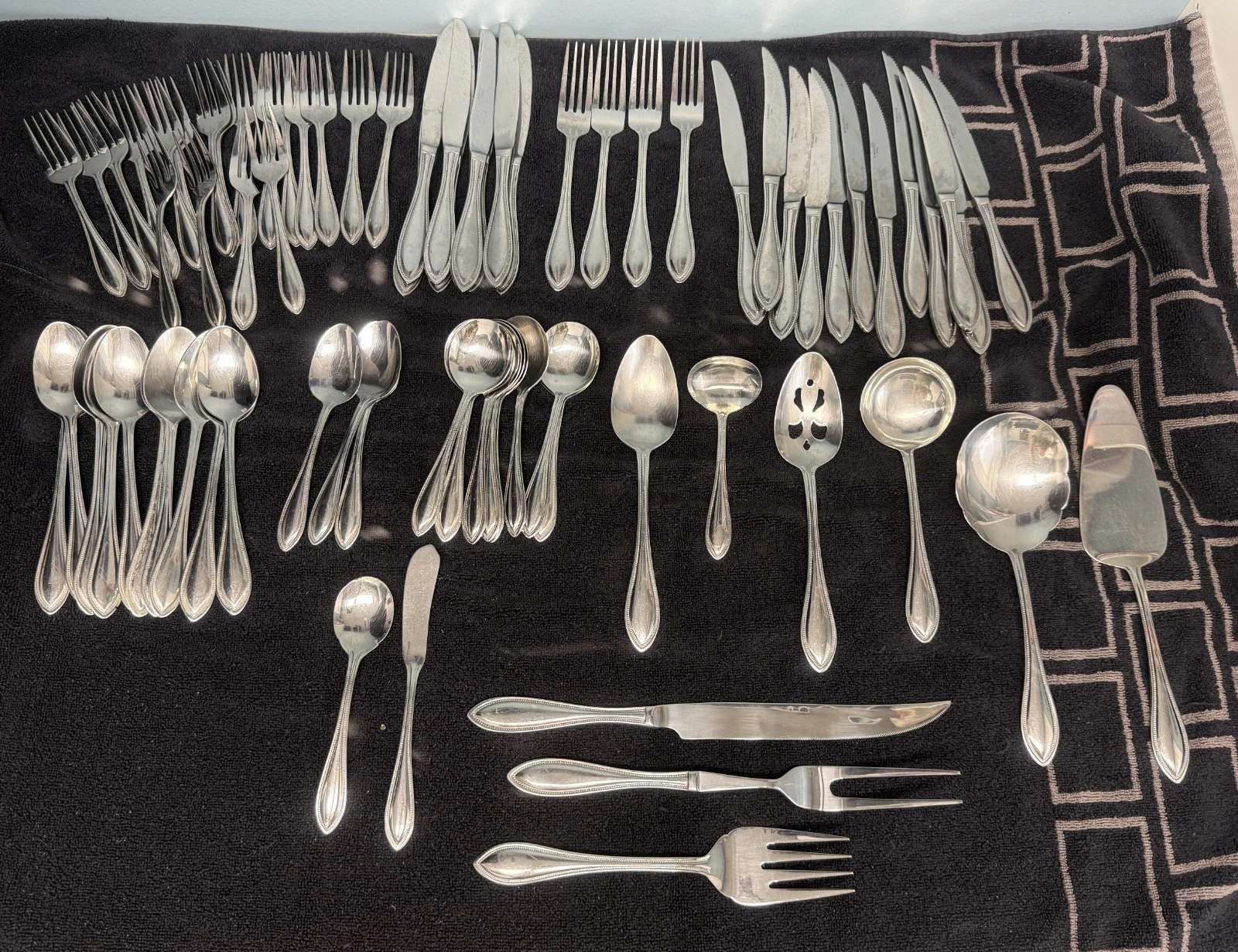 73 Pc Wallace American Condition 18/10 Flatware Assorted Pieces