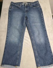 VTG Tommy Hilfiger Hipster Medium Wash Womens 8 Capri Jeans