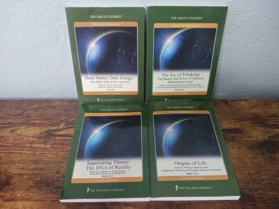 X4 Great Courses (Guidebooks, 2003) Dark Matter, DNA, Math Ideas, Origin Life 