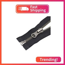 YaHoGa 2PCS 5 34 Inch Antique Silver Separating Jacket Zipper Gunmetal Metal Zi
