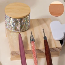 Wooden Tabletop Display Stand Gift Vanity Tray for Office Bedroom Countertop