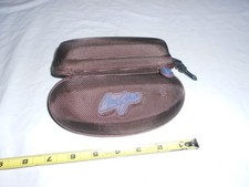 Maui Jim Sunglasses Case Brown Hard Zip Clamshell