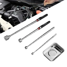 5PCS Telescoping Magnetic Pickup Tool, Magnetic Pick-Up Sweeper, Telescopic d...