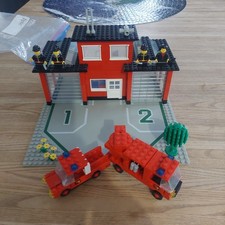 Lego 6382 Fire Station Vintage. Plus De 90% Complet,Aucuns Sticker, Avec Minifig