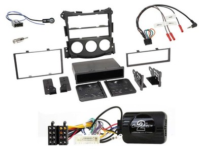 Einbauset Lenkradadapter DIN Autoradio für Nissan 370Z 2009-2013 Roadster ab 201