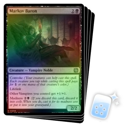 FOIL MARKOV BARON X4 March Of The Machine: The Aftermath MAT Magic MTG MINT CARD