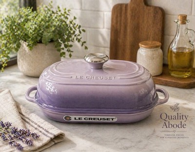 Le Creuset Oval Bread Oven 1.5 Qt Provence Bluebell Cast Iron