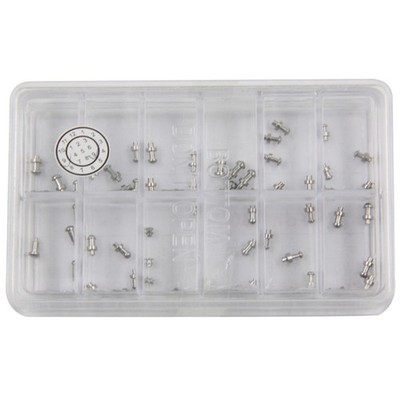 Center Locking Pin Mushroom Head 12-Size Assortment for Watch Clasp Repair Tool