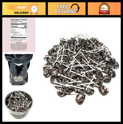 Bulk Chocolate Lollipops 100 Count Variety Pack - Tootsie Pops Candy, 4.5 lbs