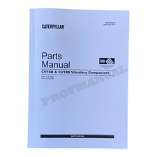 Caterpillar Cat CV16B CV18B Vibratory Compactor Parts Catalog Manual