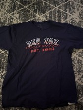 BOSTON RED SOX est. 1901 Fanatics MLB Navy Blue Men's T-Shirt XL Used