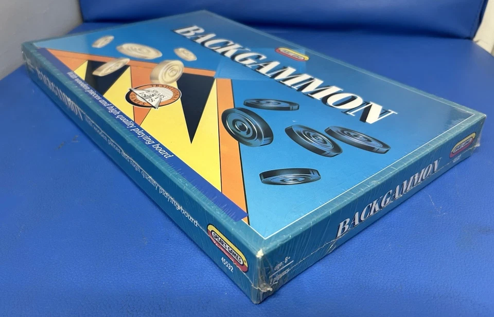 Vintage Spears Backgammon Family Board Game - Wooden Pieces - 1990 - New Sealed - Image 3 of 4