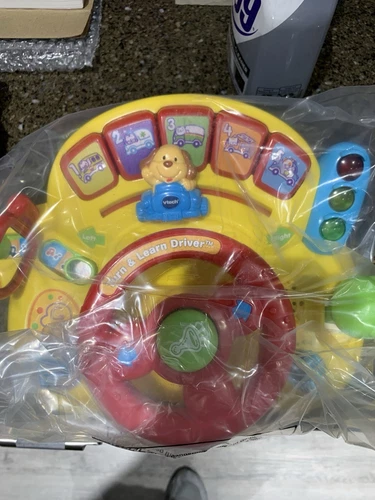 Vtech 80-166601 Turn and Learn Driver Toy - Yellow- open Box!