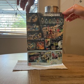 LEGO Bionicle 2001 Toa Mata Lewa Complete Set + Instructions + Canister, Poster.