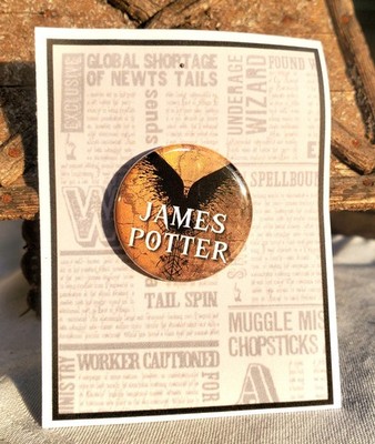 CURSED CHILD ''JAMES POTTER'' Metal Pinback Button