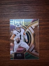 2023 Panini Select - Premier Level Jalen Hurts #184 Black & Green Prizm Die-Cut