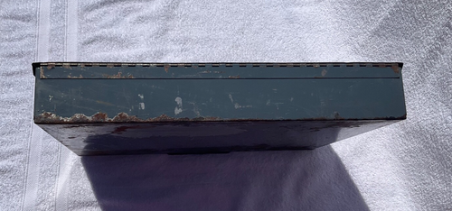 Used Metal Box Organizer with Plastic Small Parts Grids - Picture 7 of 17
