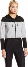 Chromat Women's Grand Prix Jacket Gray/black Large *new With Tags*