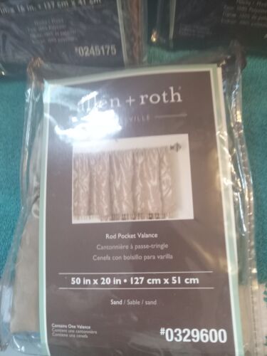 pole top valance lot brown decorative home decor window trims - Picture 4 of 4