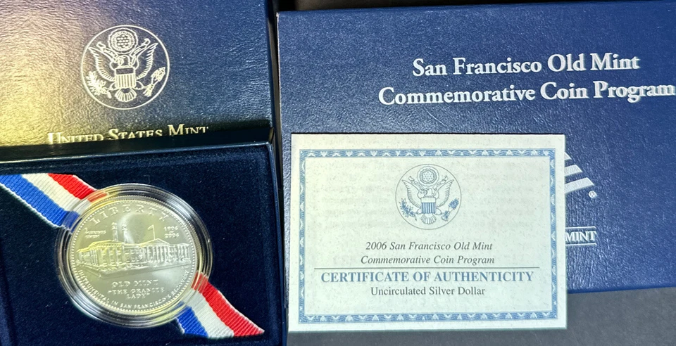2006-S San Francisco Old Mint Building Commemorative  BUN Silver  SC2 - Image 2 of 2