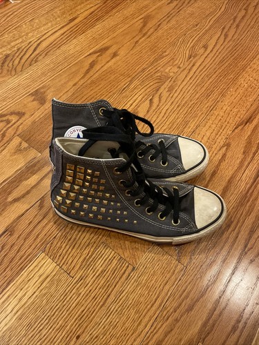 converse gold star stud