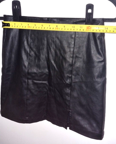 Aeropostale Black Leather Mini Skirt Size Small Excellent Condition - Picture 2 of 5