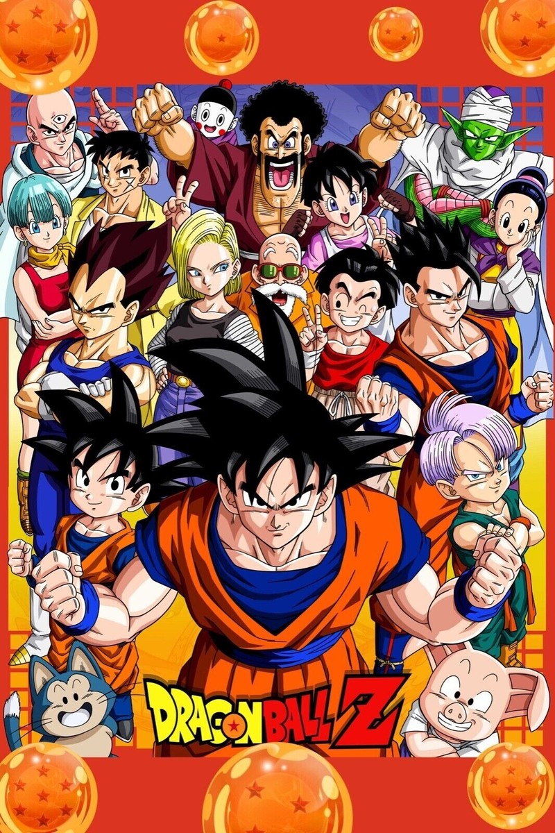 Dragon Ball Goku friends & Family POSTER 24 X 18