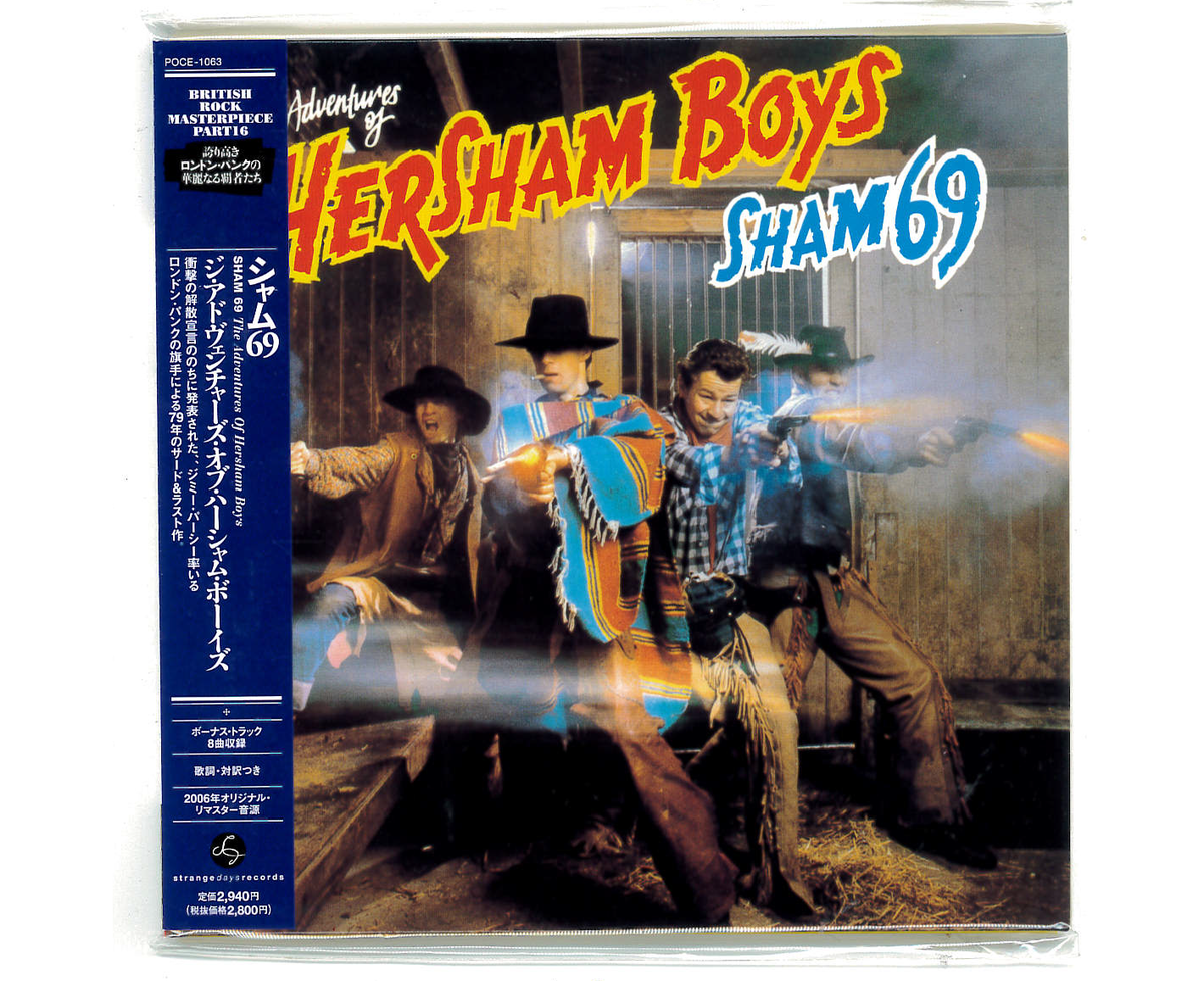 洋楽 SHAM69 SHAM 69 The Adventures Of Hersham Boys JAPAN CD POCE-1063 NEW