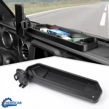 ⭕DASH STORAGE BOX ORGANIZER TRAY & PHONE HOLDER KIT FOR JEEP WRANGLER JL 2018-23