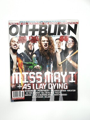 OUTBURN MAGAZINE-MISS MAY I-AS I LAY DYING-PIERCE THE VEIL #65 2011 (1e)