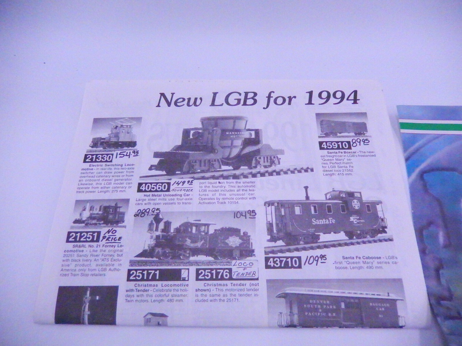 Vintage Model Train Accessory Brochure Book Lot LGB 00032 eBay