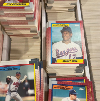 1990 Topps Major League Debut 1989 Baseball Sosa Pick to Complete Set #1-#152 NM