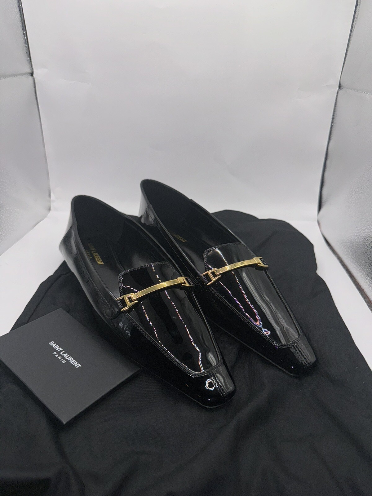 Pantofole YSL Yves Saint Laurent Chris 05 taglia 38 5 USA taglia 8 prezzo al dettaglio $995