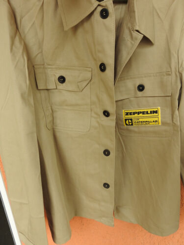Vintage ZEPPELIN CAT Work Jacket Bucking Dreinaht Chore Coat Beige New (M) - Picture 5 of 11