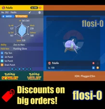 6IV Shiny Palafin Pokemon Scarlet and Violet