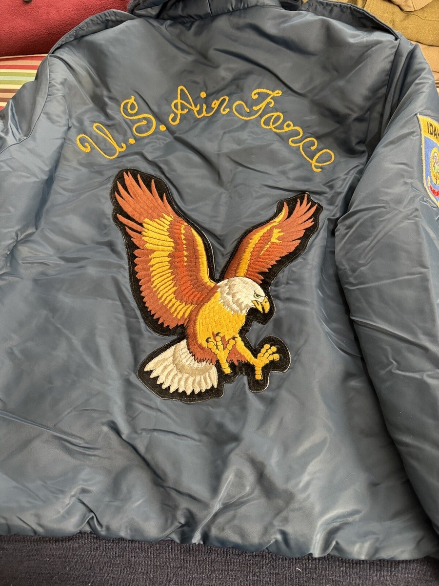 TIMBER KING S US AIR FORCE EMBROIDERED JACKET EXCELLENT ROOMY
