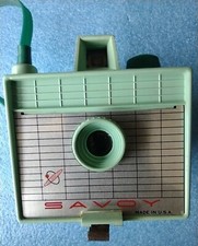 Vintage Savoy Mark II Camera Mint Seafoam Green Atomic Logo